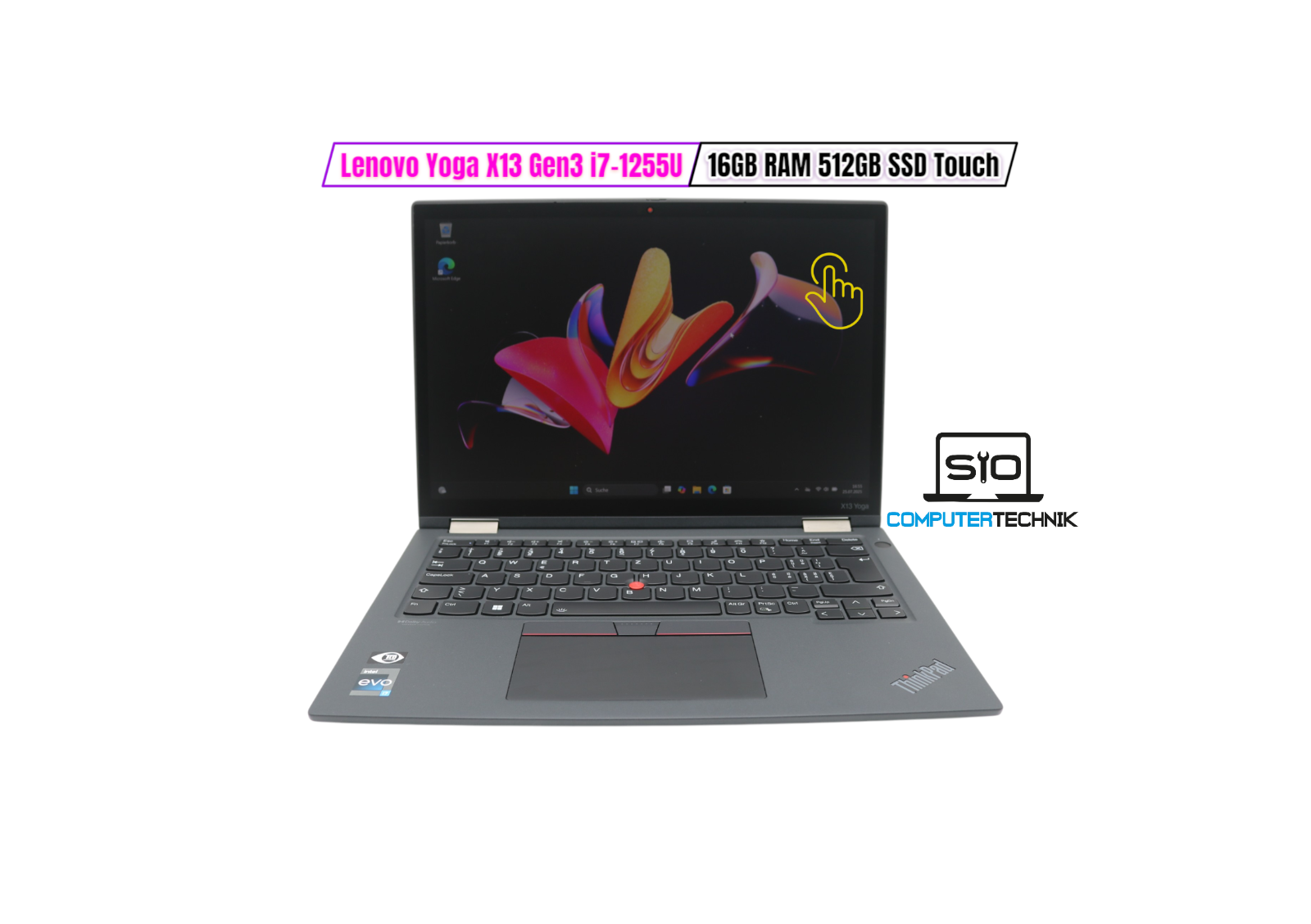 Lenovo ThinkPad X13 Yoga Gen 3 i7-1255U Gen 3 16GB RAM 512GB SSD Full HD QWERTY
