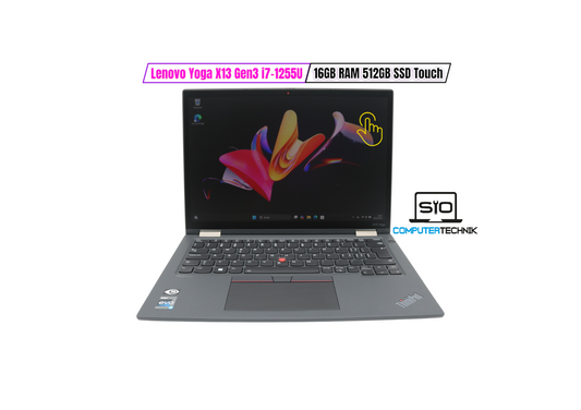 Lenovo ThinkPad X13 Yoga Gen 3 i7-1255U Gen 3 16GB RAM 512GB SSD Full HD QWERTY