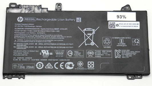 HP RE03XL Akku L32656-005 HSTNN-UB7R 3750mAh ProBook 430 G6 G7 440 G6 G7 445 93%