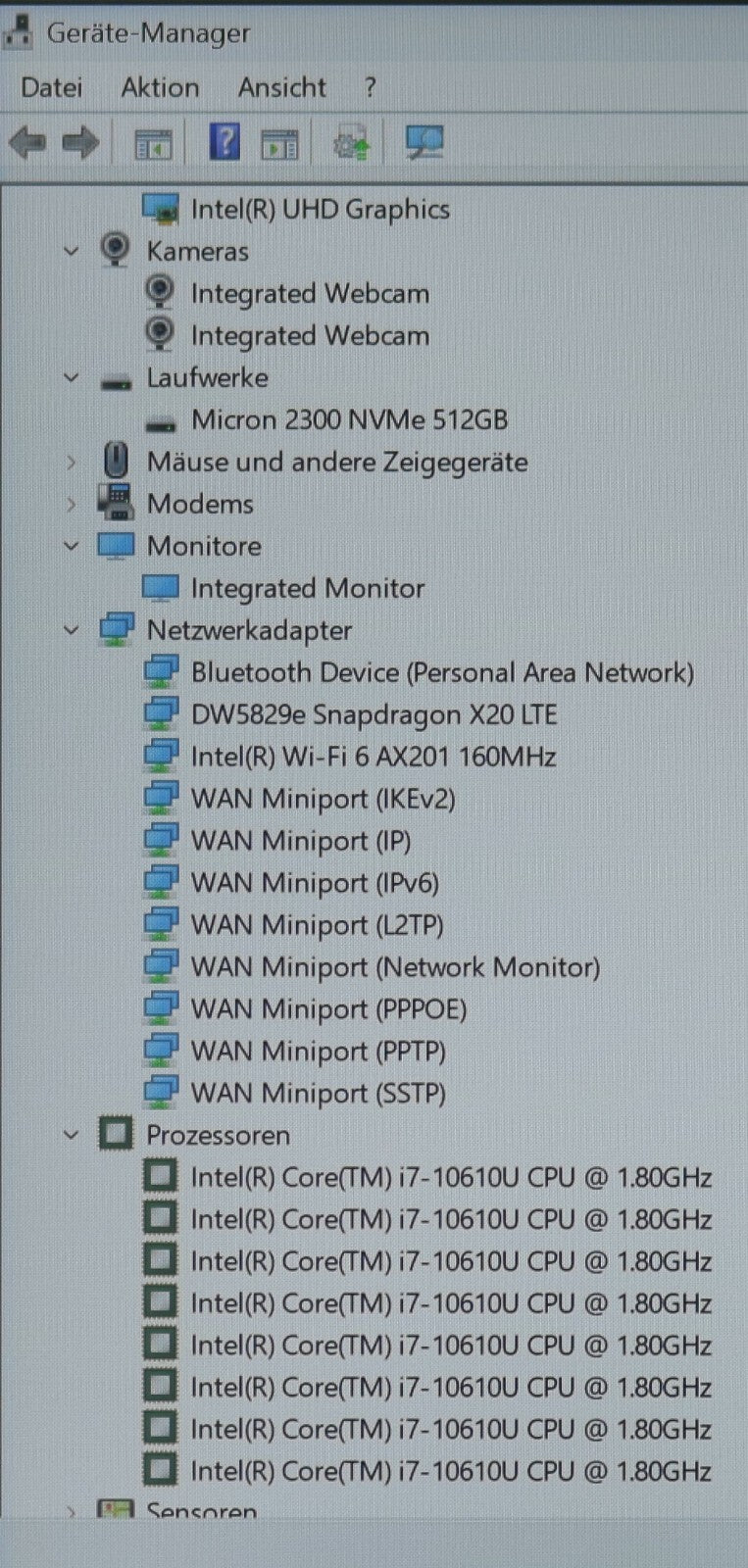 Dell Latitude 7410 i7-10610u Quad Core 32GB RAM 512GB SSD 14" FHD hervorragend