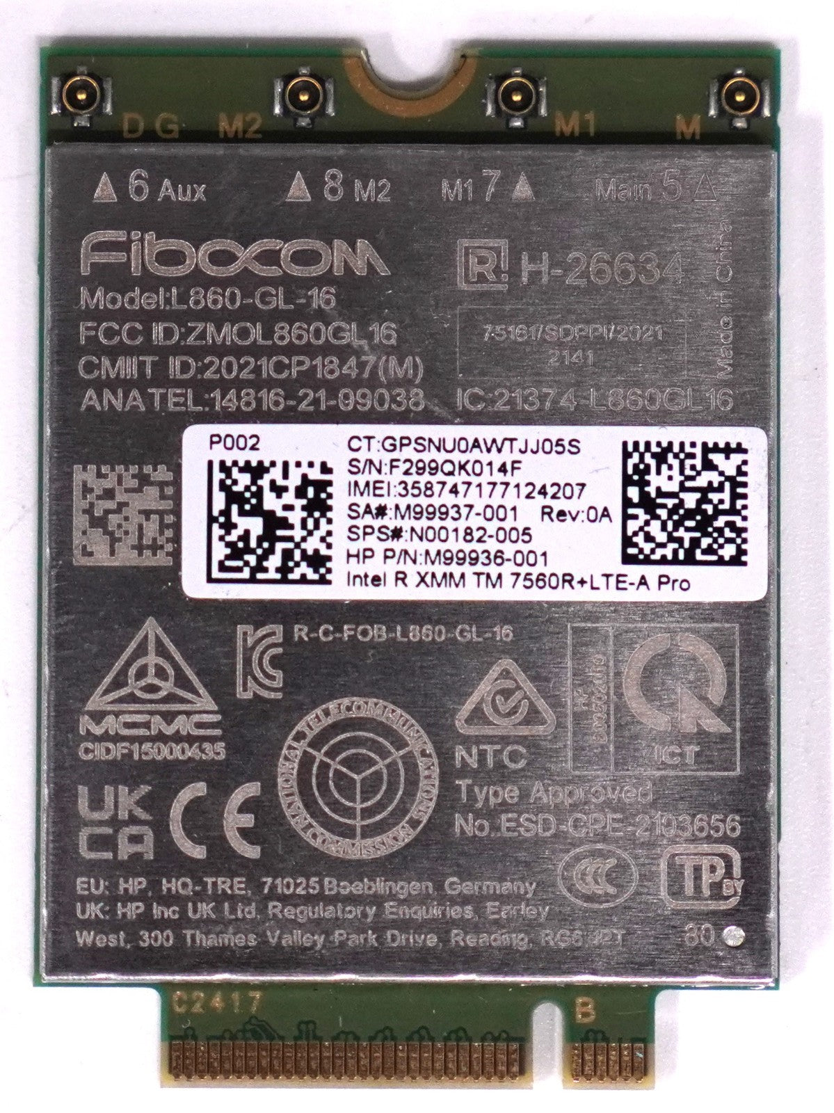 Fibocom L860-GL-16 LTE / 4G WWAN Modul M.2