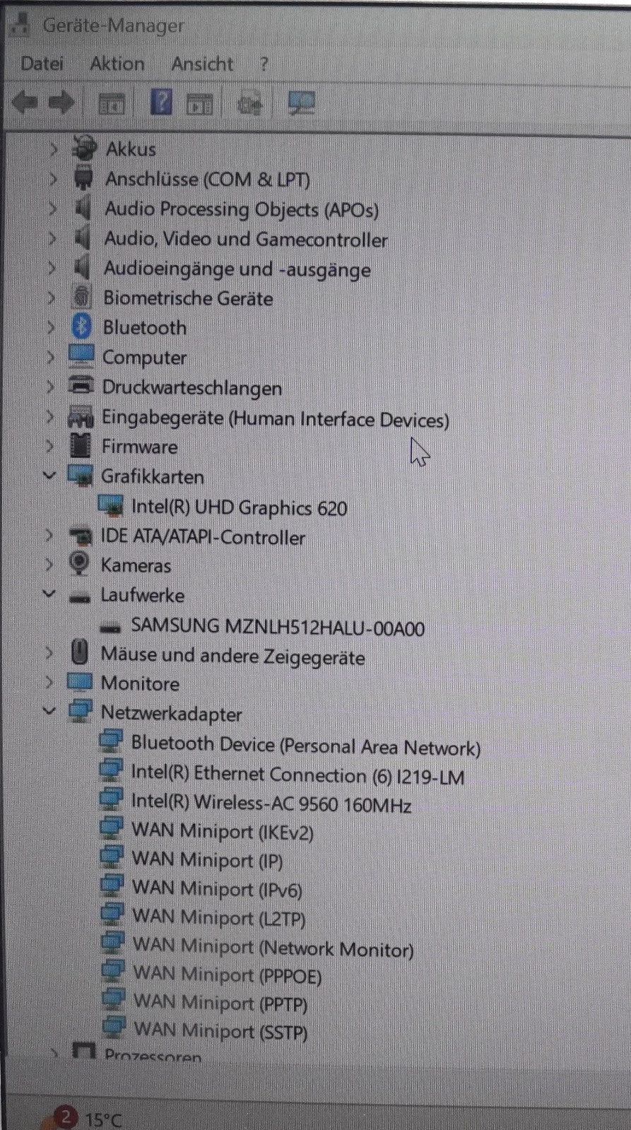 Panasonic CFLV8-1 i7-8665U 16GB RAM 512GB SSD(SATA) Intel Graphics 620 FullHD