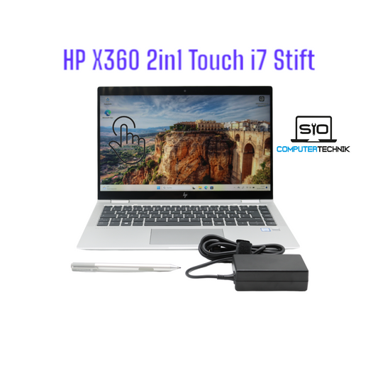 HP Elitebook X360 1040 G6 i7-8565u 16GB RAM 512GB SSD 2in1 Touch Stift #45