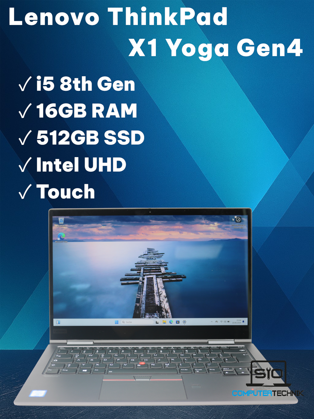 Lenovo Thinkpad X1 Yoga Gen4 2in1  i7-8665U 16GB RAM 512GB SSD Touch Stift LTE