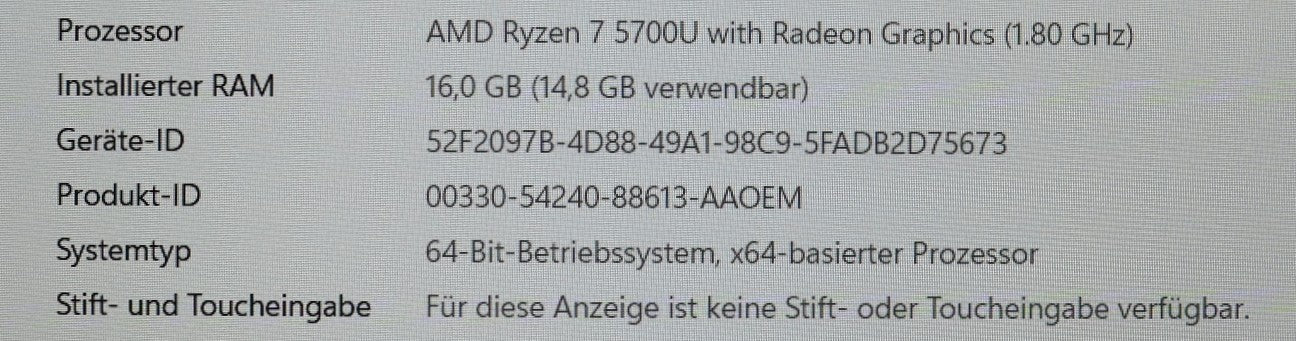 Lenovo Thinkpad E15 Gen3 AMD Ryzen 7 5700U 16B RAM 512GB SSD 15,6 FHD Win11 #L1