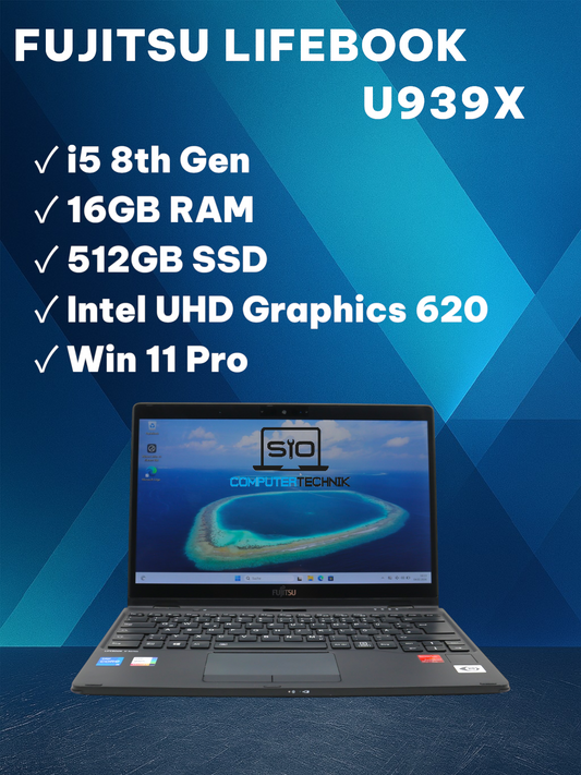 Fujitsu Lifebook U939X i5-8265U 16GB RAM 512GB SSD 13,3" FullHD Touch  Stift #1