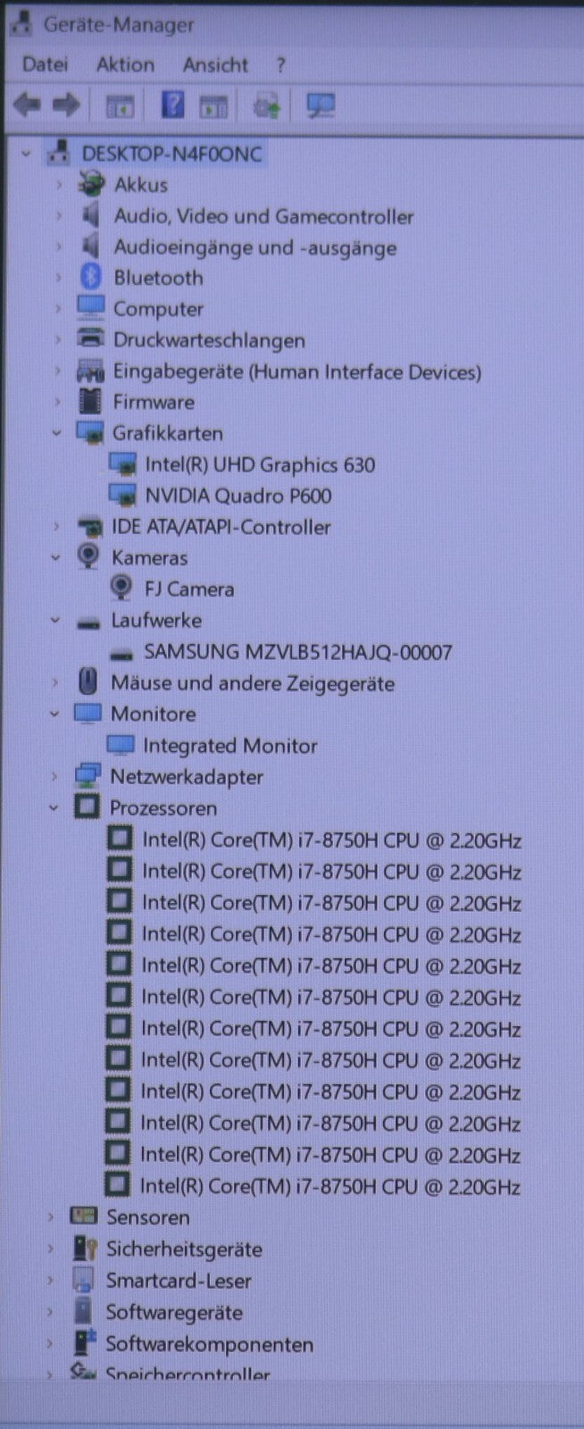 Fujitsu Celsius H780 i7-8750H CAD 6 Cores 32GB RAM 512GB SSD 15,6" FHD Kratzer
