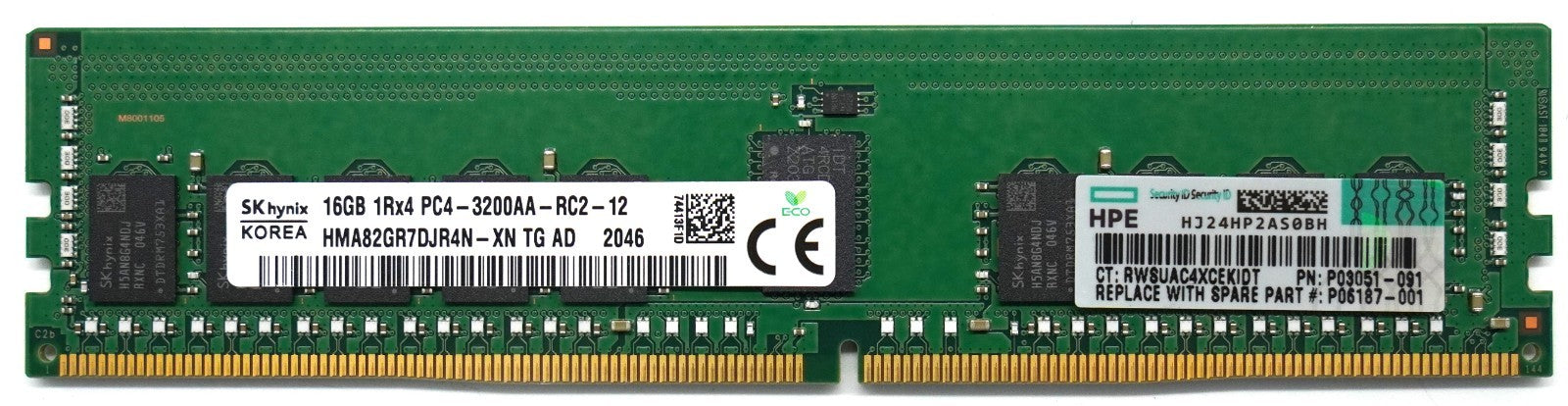 16GB DDR4 ECC Registered Server RAM – SK hynix HMA82GR7DJR4N-XN 3200MHz RDIMM