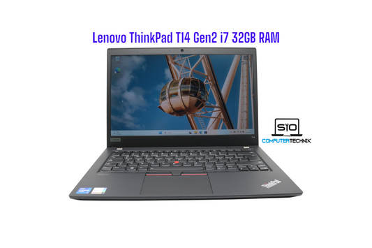Lenovo Thinkpad T14 Gen2 i7-1185G7 32GB RAM 256GB SSD FHD Iris Xe Graphics Win11