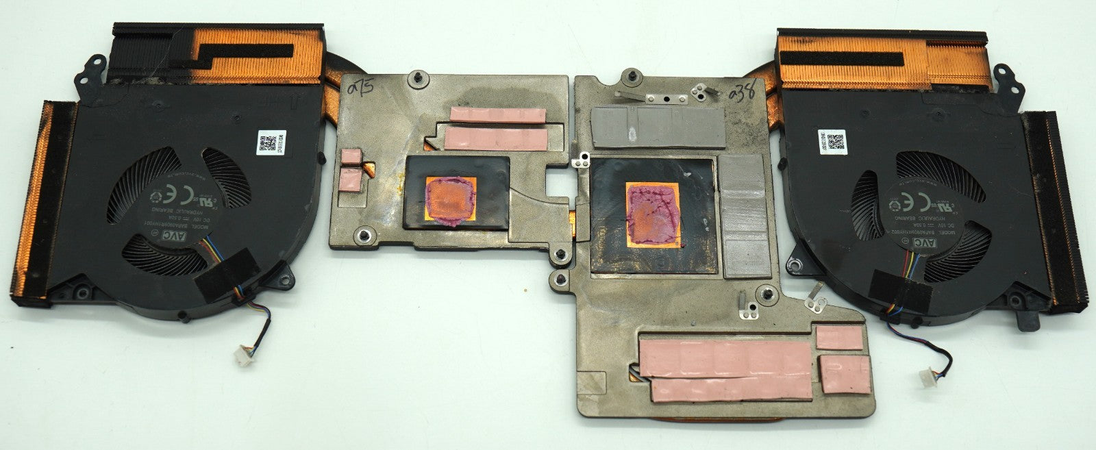 Original Lenovo Legion 5 Pro 16ACH6H Kühler Lüfter Heatsink Dual Fan