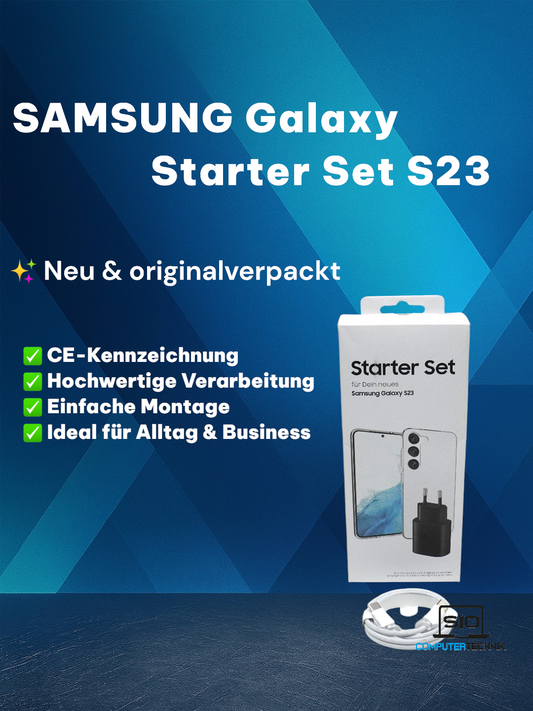 📱 Samsung Galaxy S23 Starter Set – 25W Schnellladeadapter + TPU Case Original
