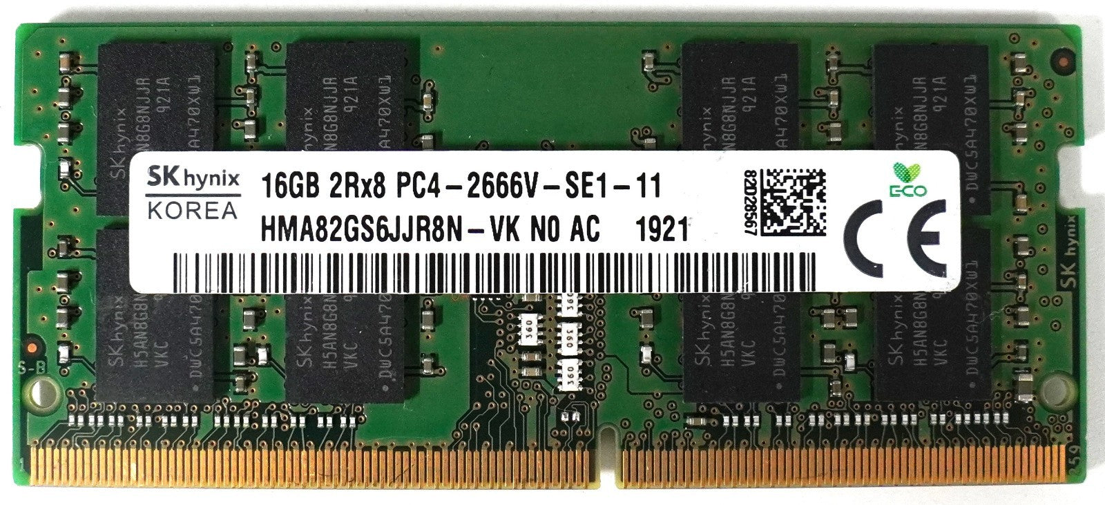 SK hynix 16GB DDR4 2666MHz SO-DIMM Laptop RAM (2Rx8) PC4-2666V-SE1-11