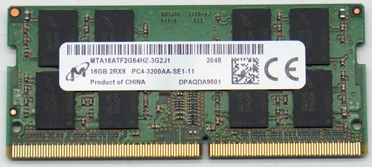 Micron 16GB RAM DDR4 3200MHz SO-DIMM 2Rx8 PC4-3200AA-SE1-11