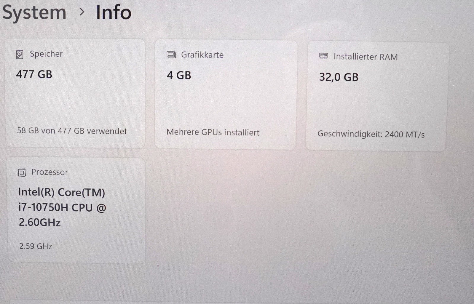 Dell XPS 15 9500 Intel Core i7-10750H 32GB RAM 512GB SSD GTX 1650 Ti QWERTY #X2