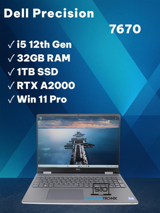 Dell Precision 7670 i5-12600HX 32GB RAM 1TB SSD 16" FHD RTX A2000 8GB Win11 #1