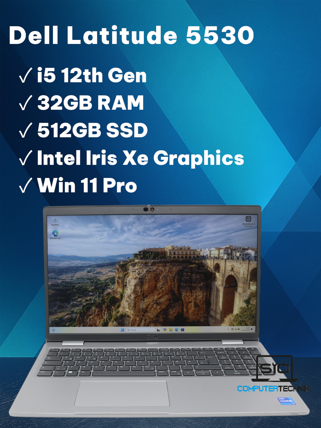 Dell Latitude 5530 i5-1235U 32GB RAM 512GB SSD IRF Cam. 15,6" FHD Win 11 #D8