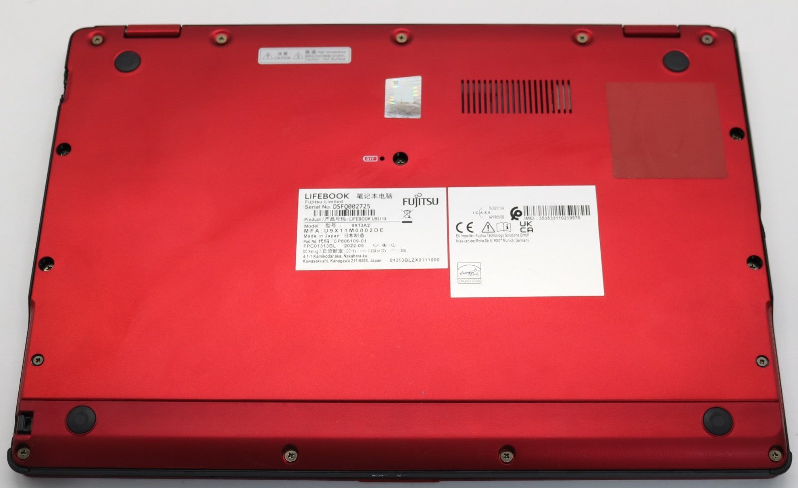 Fujitsu Lifebook U9311X i5-1145G7 16GB RAM 512GB SSD 13,3" FullHD Touch  Stift