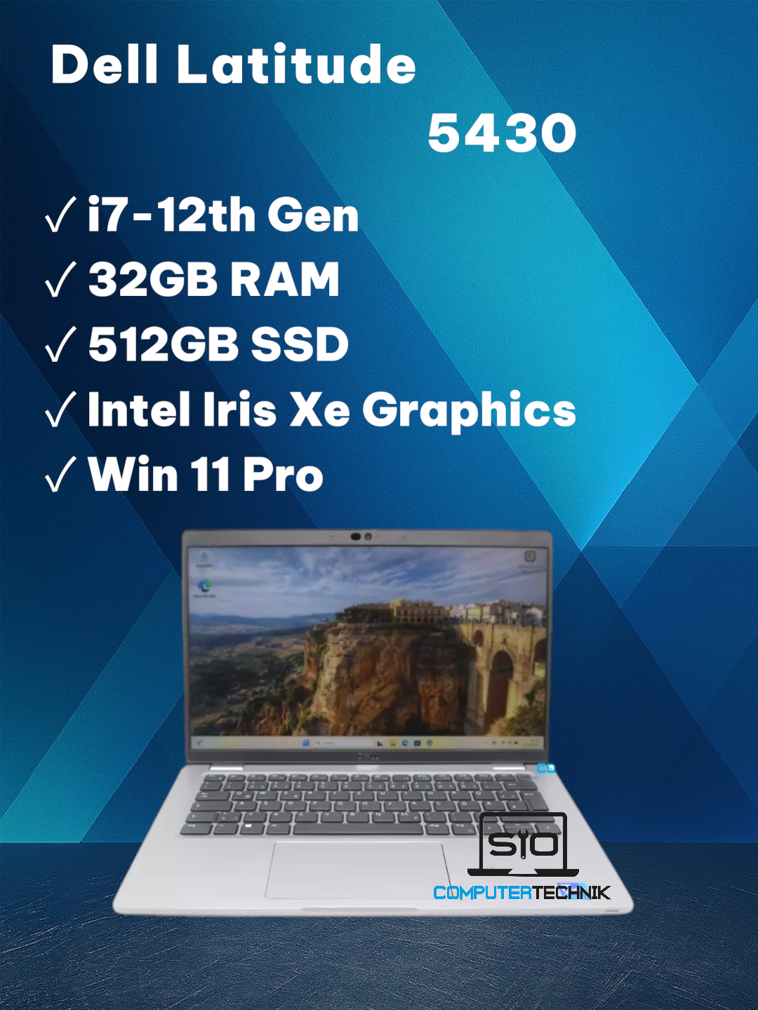 Dell Latitude 5430 i7-1265U 32GB RAM 512GB SSD 14" FullHD Backlight Win11