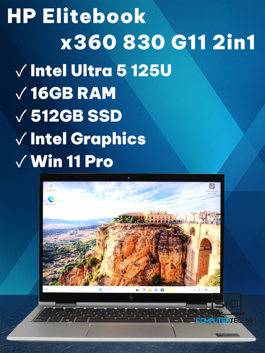 HP Elitebook X360 830 G11 2in1 Ultra 5 125U 16GB RAM 512GB SSD FullHD Touch #H1